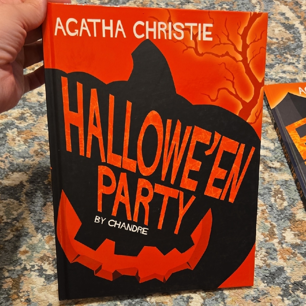 Agatha Christie Halloween Party Hardcover - Orange & Black